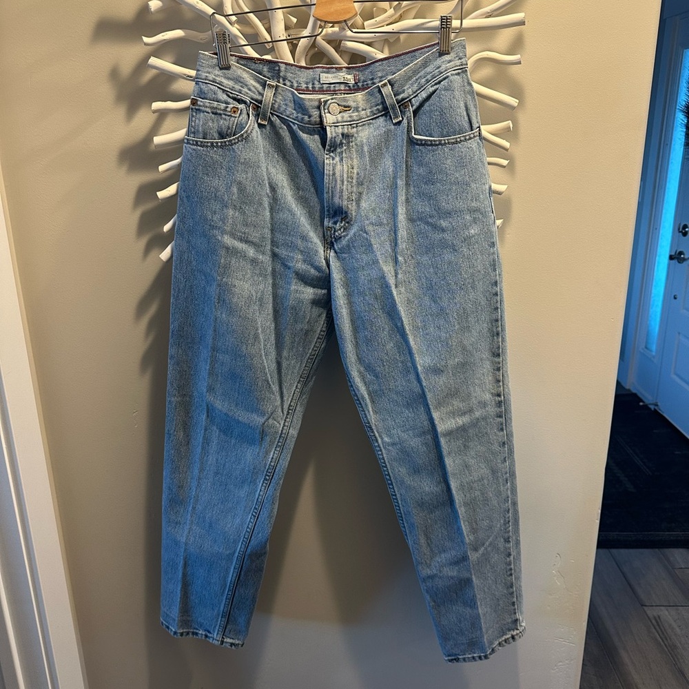 Levi's Women's Light Blue Boyfriend Jeans.